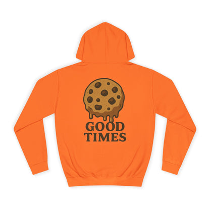 Unisex Cookie “Good Times” Hoodie – Chocolate Chip Graphic Sweatshirt Printify