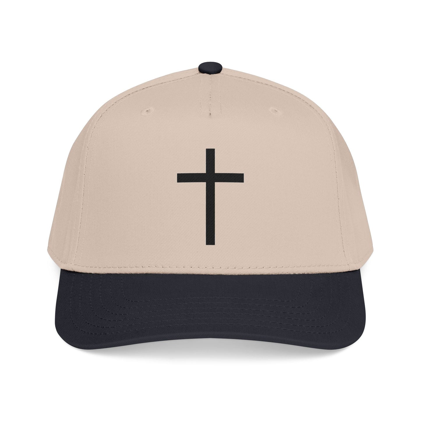Christian Cross Baseball Cap — Minimal Embroidered Faith Hat Printify