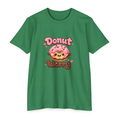Donut Worry T-Shirt — Cute Kawaii Doughnut Graphic Tee Printify