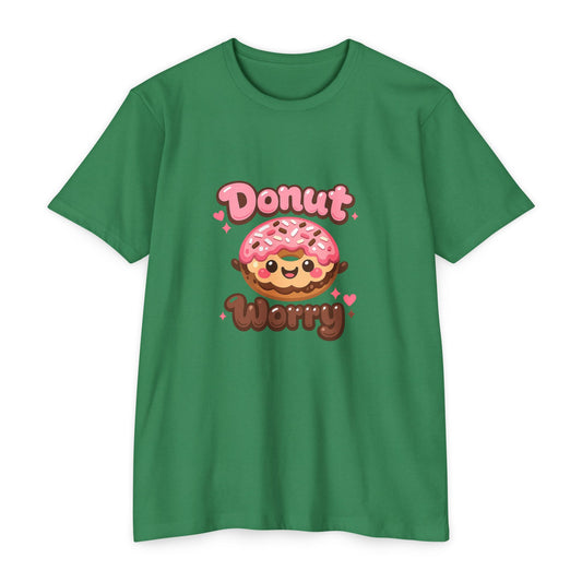 Donut Worry T-Shirt — Cute Kawaii Doughnut Graphic Tee