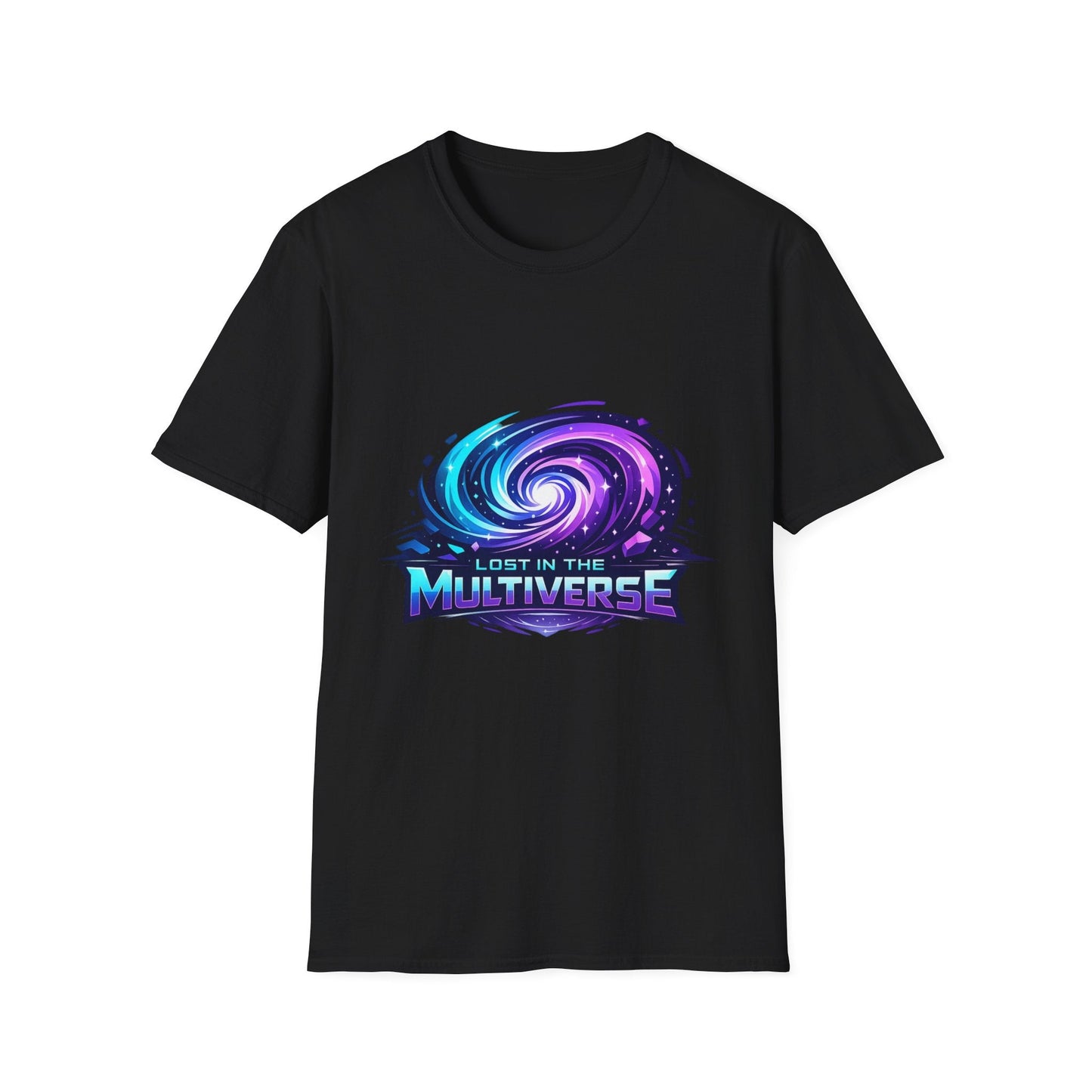 Lost in the Multiverse T-Shirt — Galaxy Vortex Graphic Tee Printify