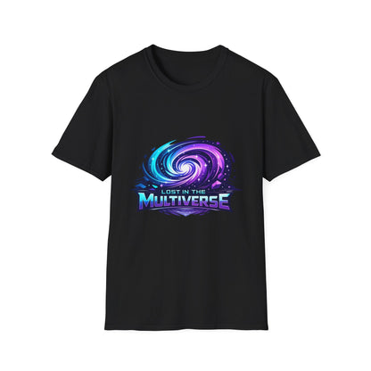 Lost in the Multiverse T-Shirt — Galaxy Vortex Graphic Tee Printify