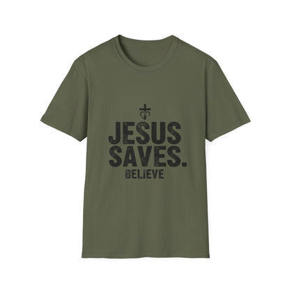 Christian Cross T-Shirt – Unisex “His Sacrifice Brought Hope & New Life” Inspirational Tee Printify