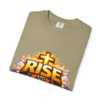 Rise and Shine Christian T-Shirt for Men – Inspirational Graphic Tee Printify