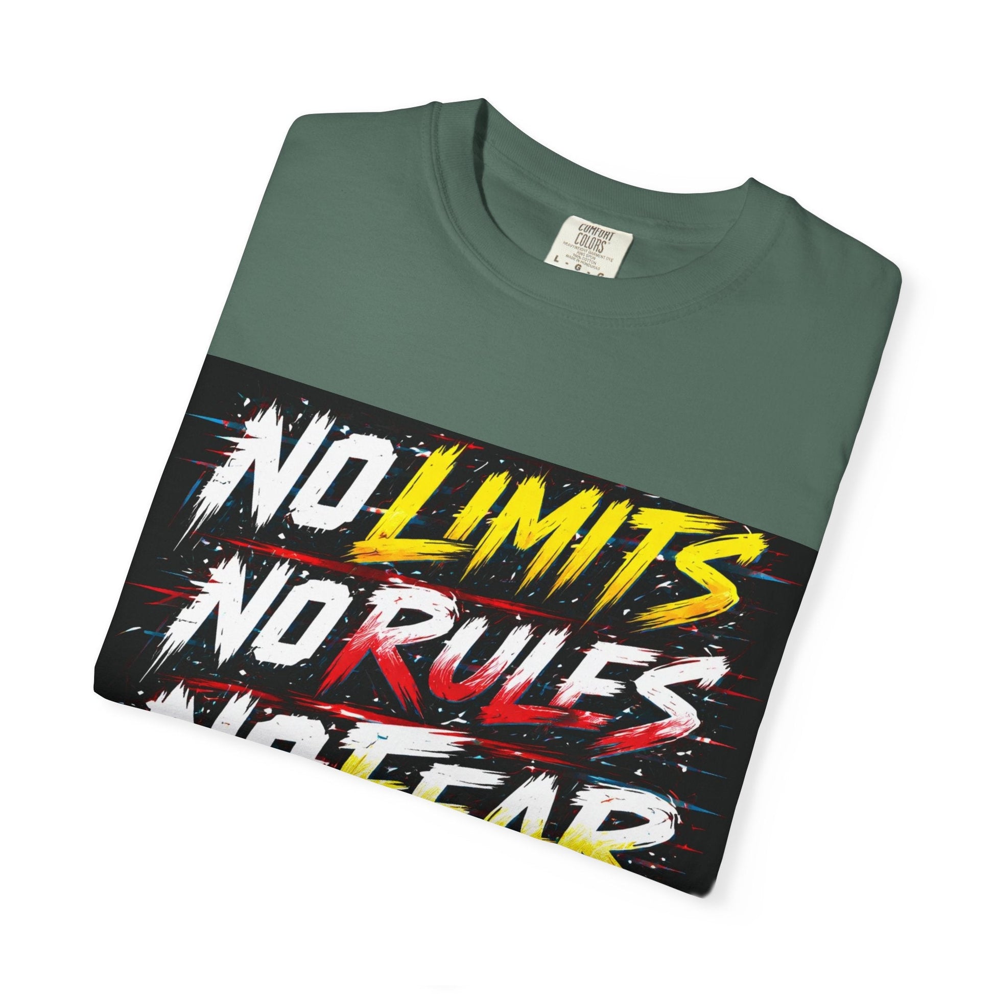 No Limits No Rules No Fear Graphic T-Shirt Printify