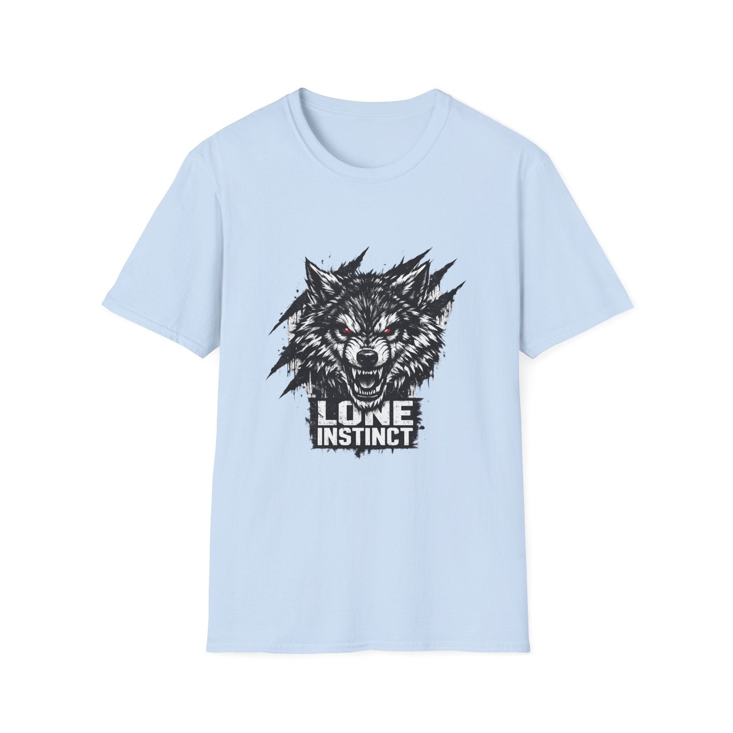 Wolf "Lone Instinct" T-Shirt - Graphic Storm Wolf Tee Printify