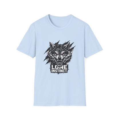 Wolf "Lone Instinct" T-Shirt - Graphic Storm Wolf Tee Printify