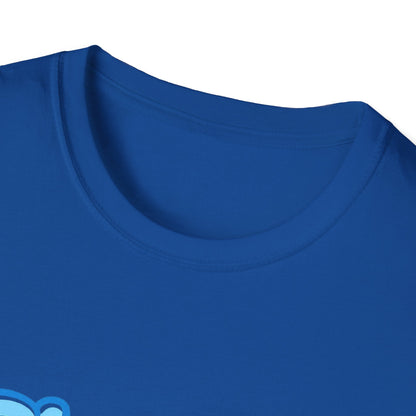 Player 1 Energy T-Shirt — Cute Blue Gamer Controller Graphic Tee Printify