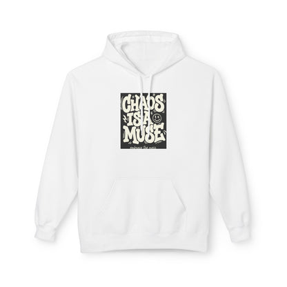 Chaos Is A Muse Hoodie — Retro Psychedelic Graphic Pullover Printify