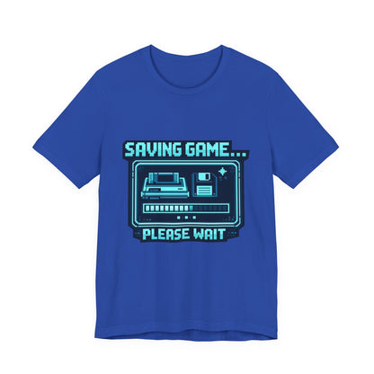 Saving Game Please Wait T-Shirt — Retro Gaming Console Tee