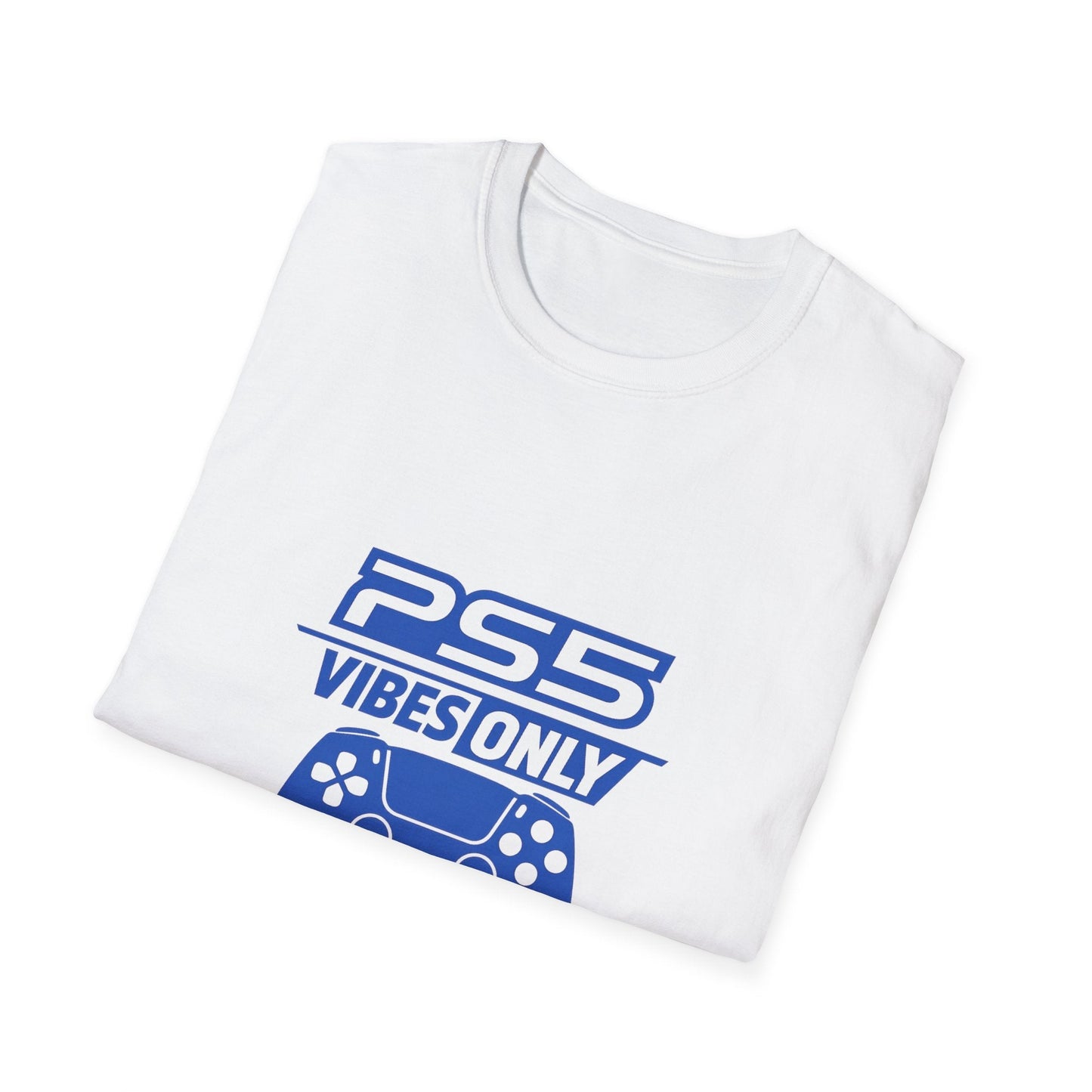 PS5 Vibes Only T-Shirt — Gamer Controller Graphic Tee Printify
