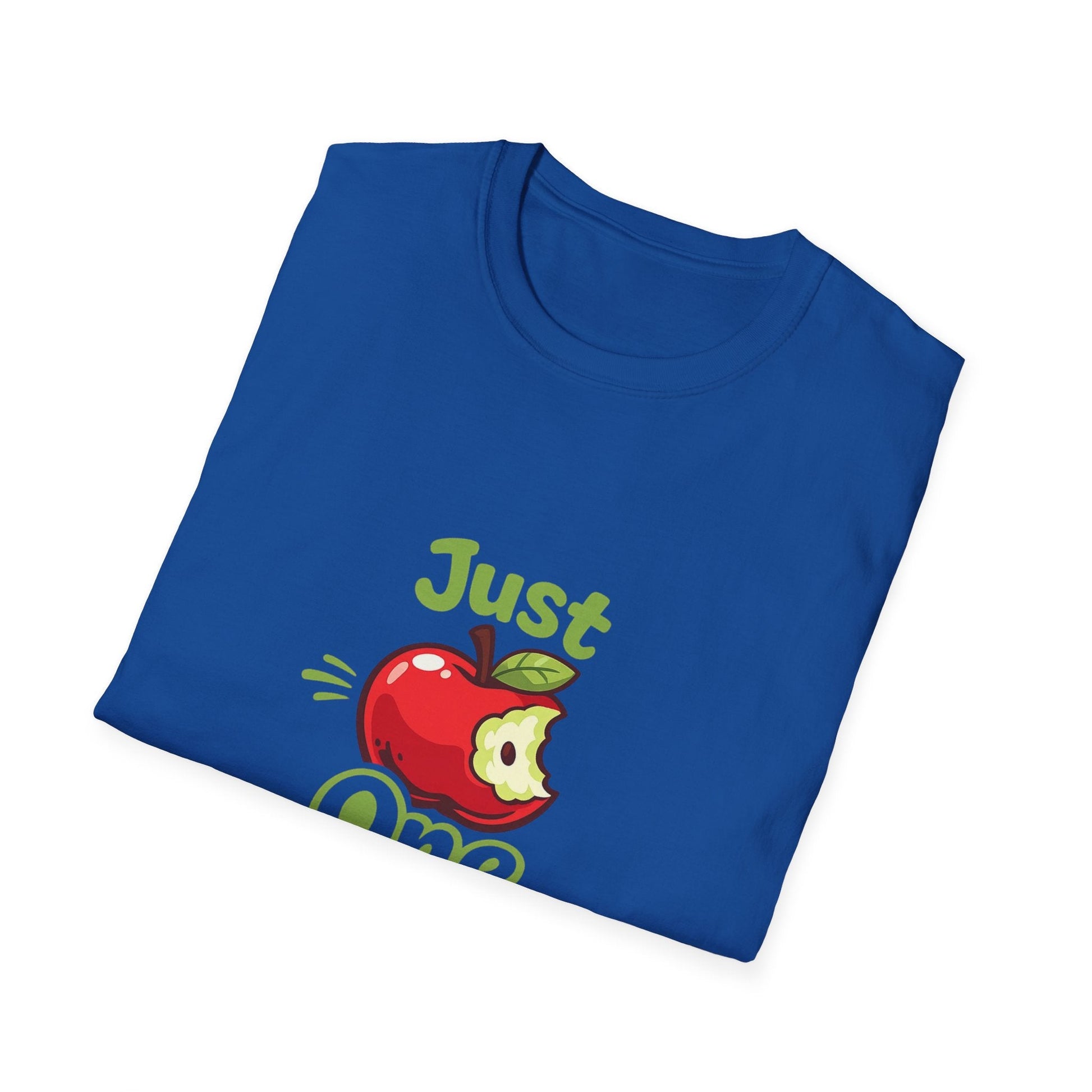 Just One Bite T-Shirt — Cute Apple Graphic Tee for Teachers & Foodies Printify