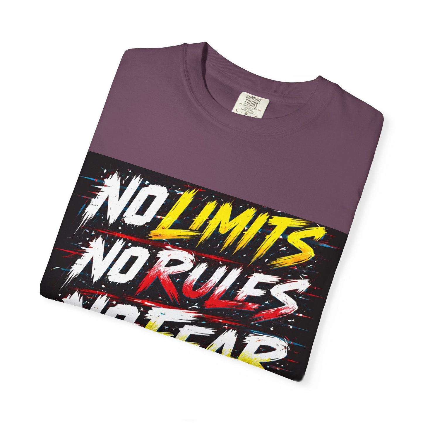 No Limits No Rules No Fear Graphic T-Shirt Printify