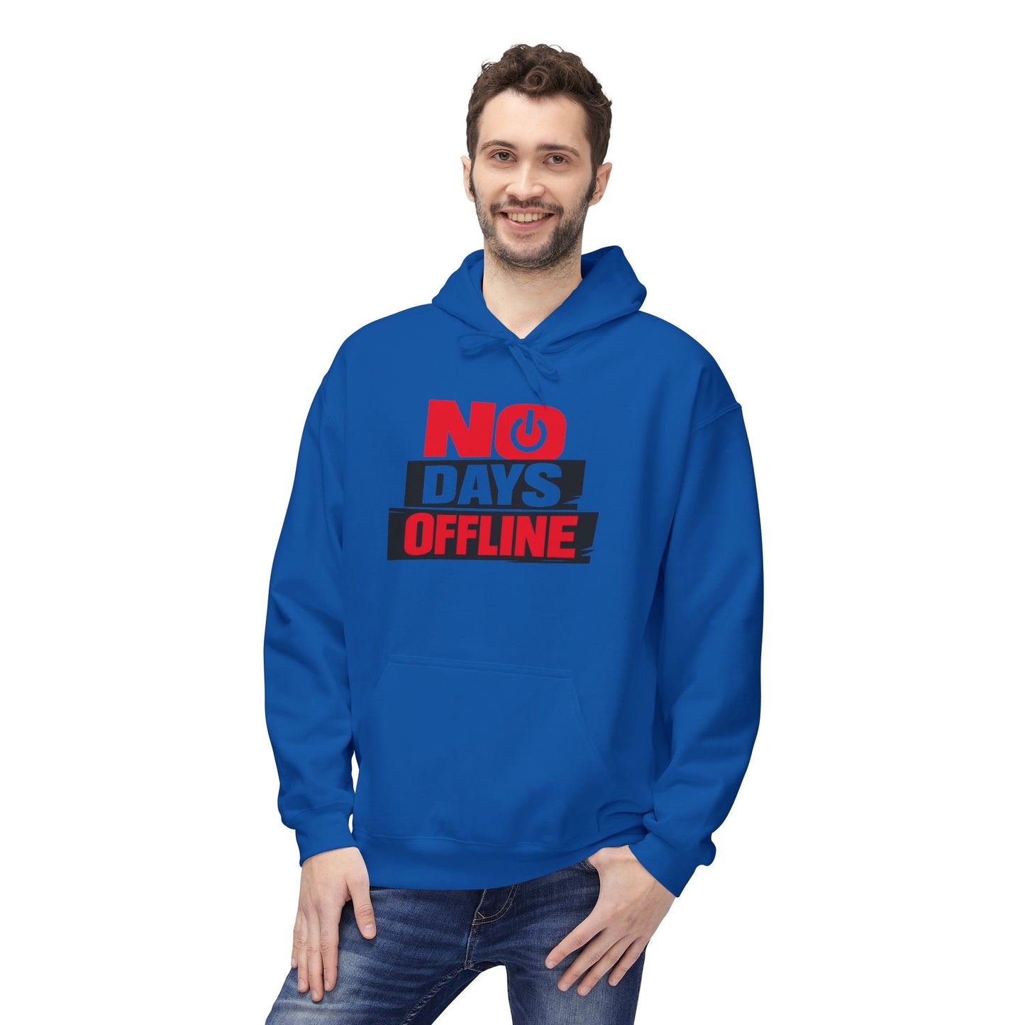 No Days Offline Hoodie — Gamer / Streamer Graphic Pullover Printify
