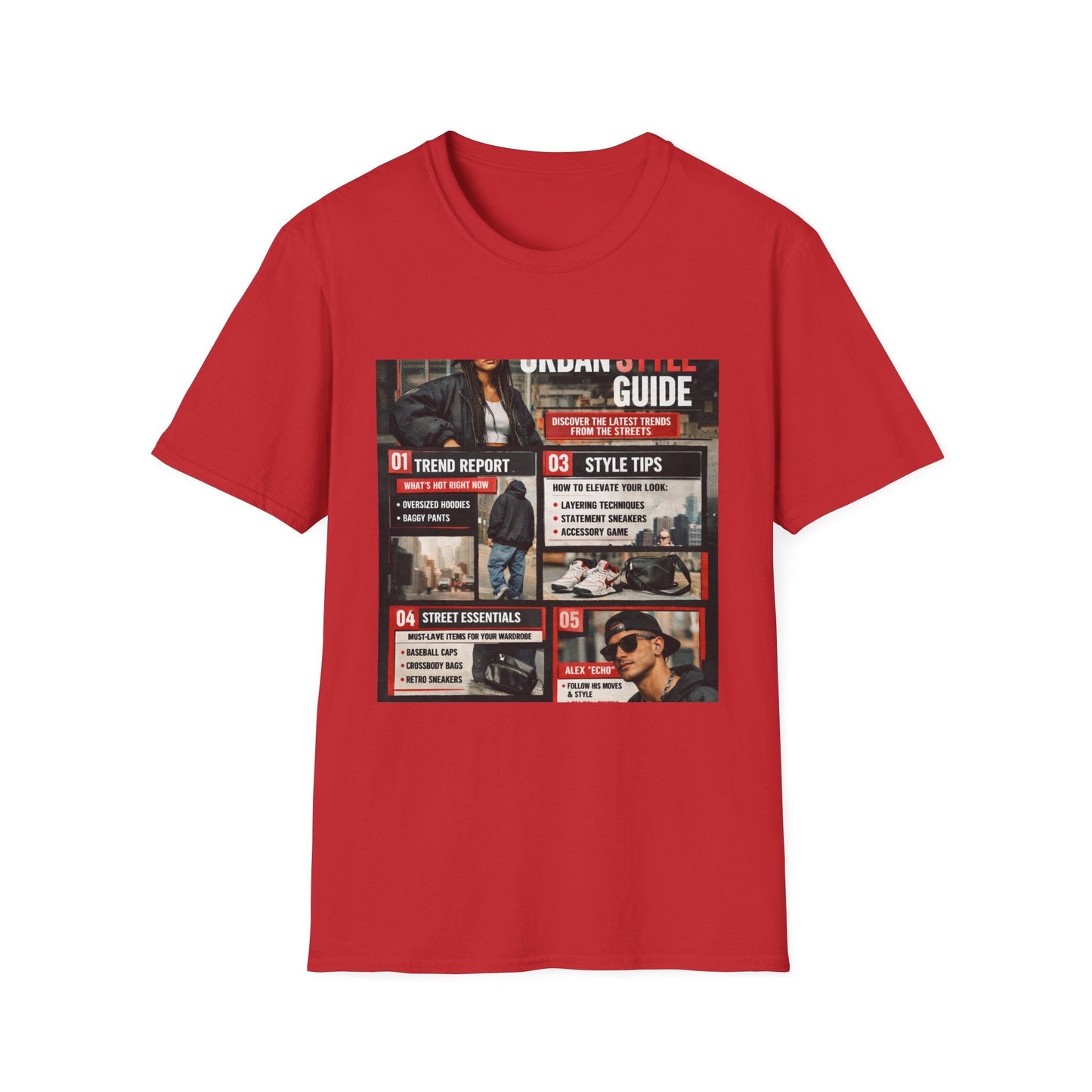 Urban Style Guide T-Shirt — Vintage Streetwear Graphic Tee Printify