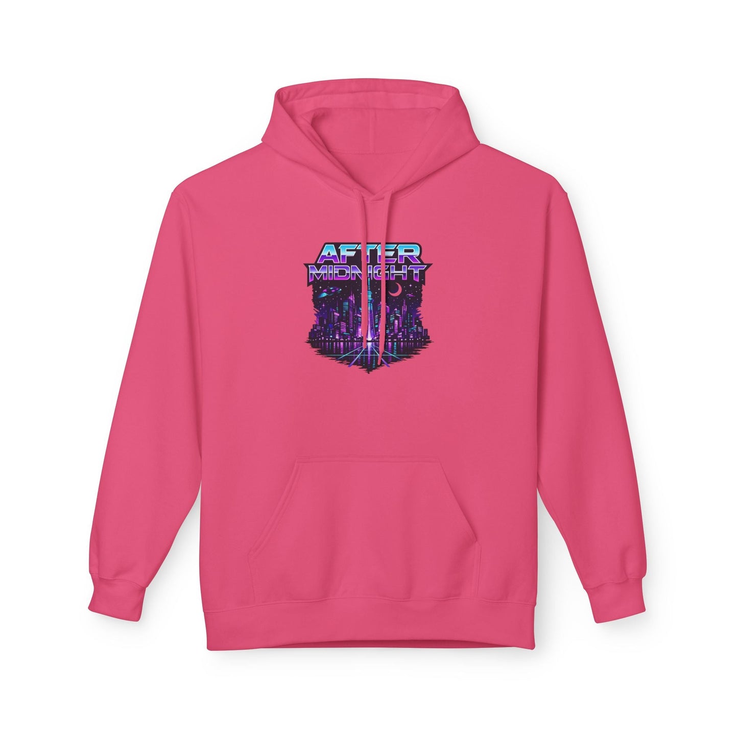 Cyberpunk City 'AFTER' Graphic Hoodie — Retro Futuristic Streetwear Printify