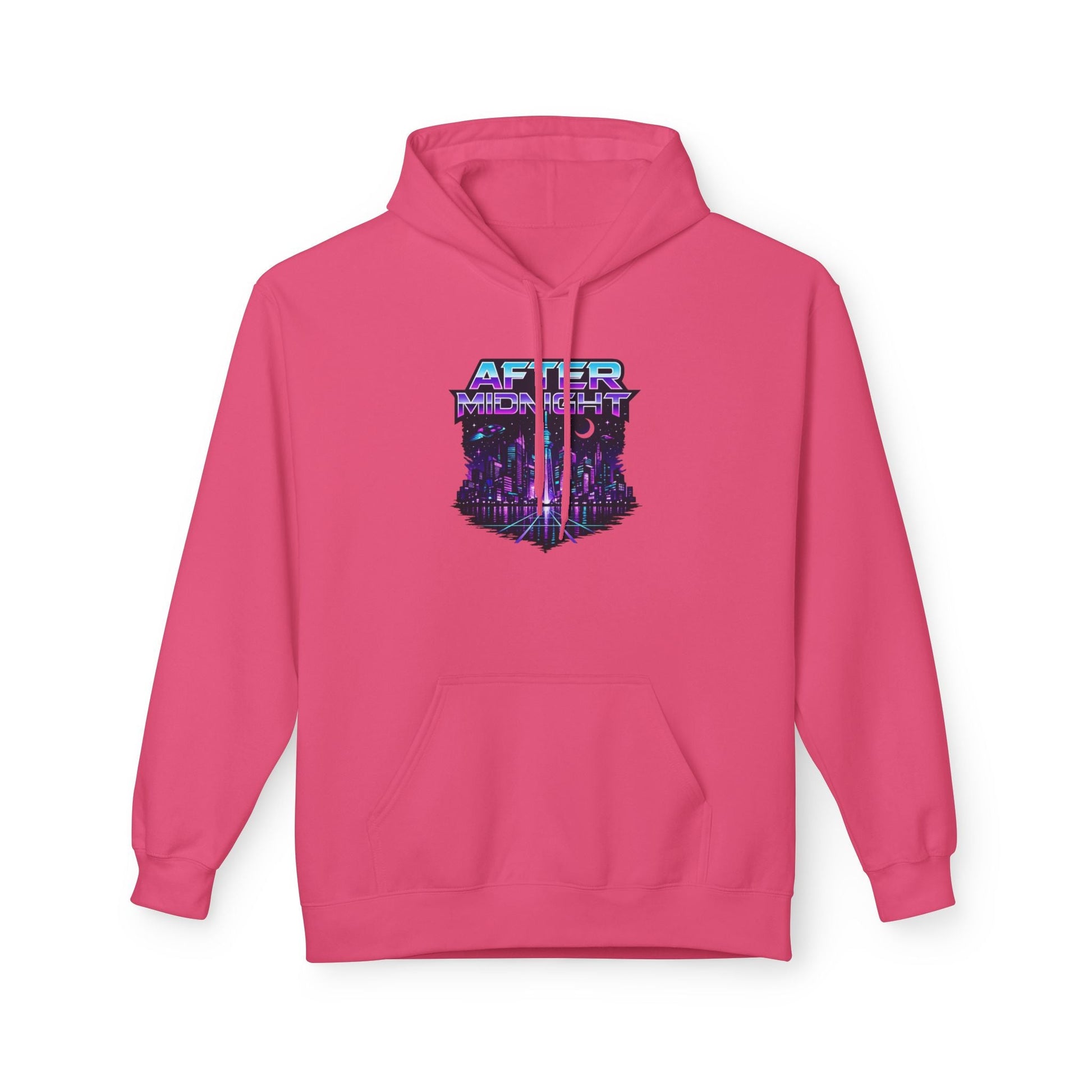 Cyberpunk City 'AFTER' Graphic Hoodie — Retro Futuristic Streetwear Printify
