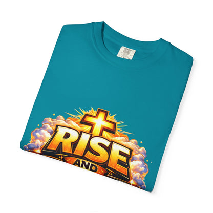 Rise and Shine Christian T-Shirt for Men – Inspirational Graphic Tee Printify