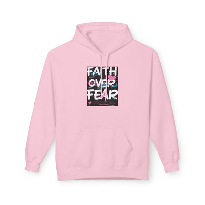 Faith Over Fear Hoodie — Floral Christian Inspiration Sweatshirt Printify