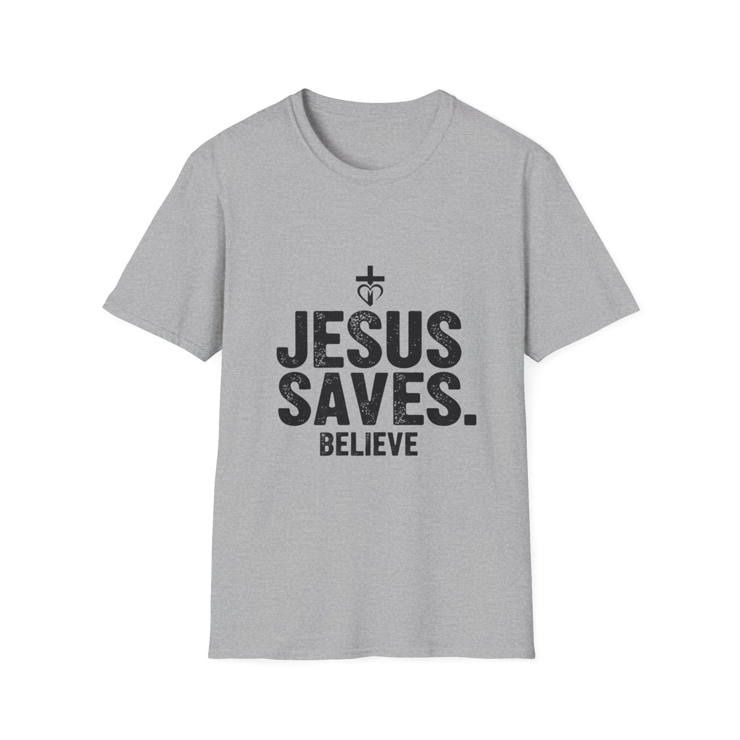 Christian Cross T-Shirt – Unisex “His Sacrifice Brought Hope & New Life” Inspirational Tee Printify