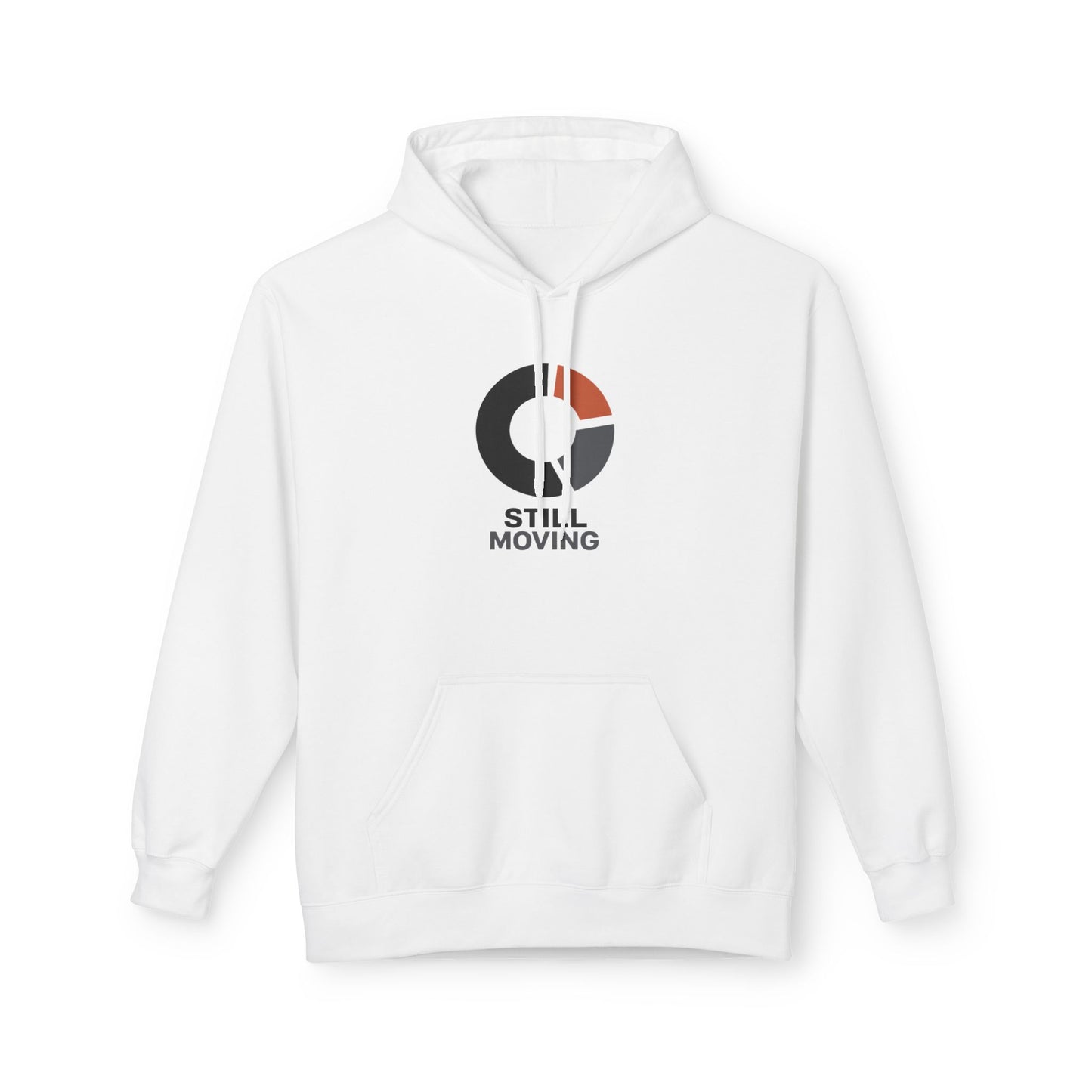 Still Moving Logo Hoodie — Minimalist Motivational Pullover