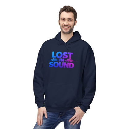 Lost in Sound Hoodie — Gradient Music Wave Pullover
