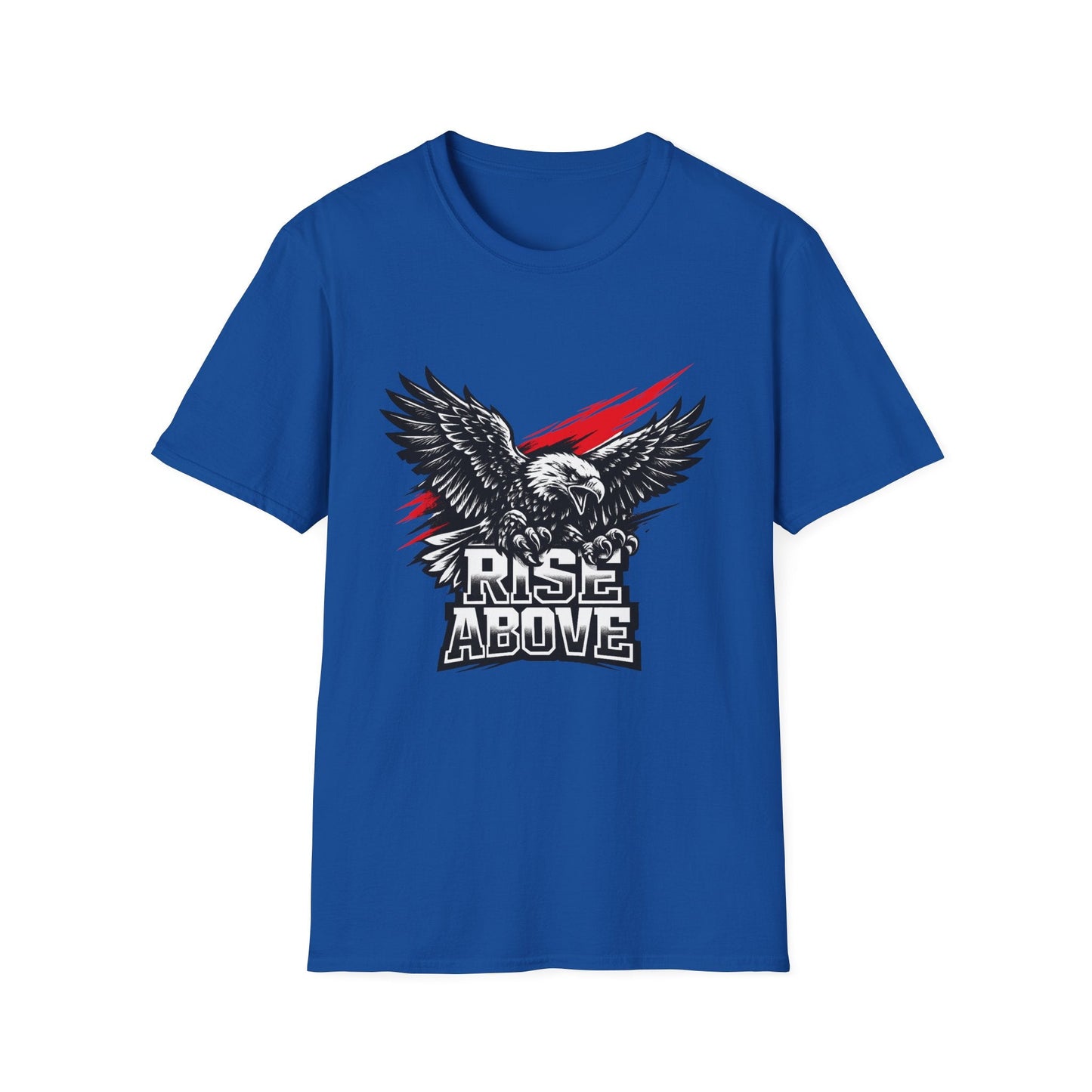 Rise Above Eagle T-Shirt — Patriotic Graphic Tee with Soaring Eagle Printify