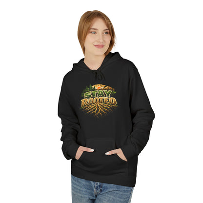 Stay Rooted Hoodie — Forest Nature Graphic Pullover