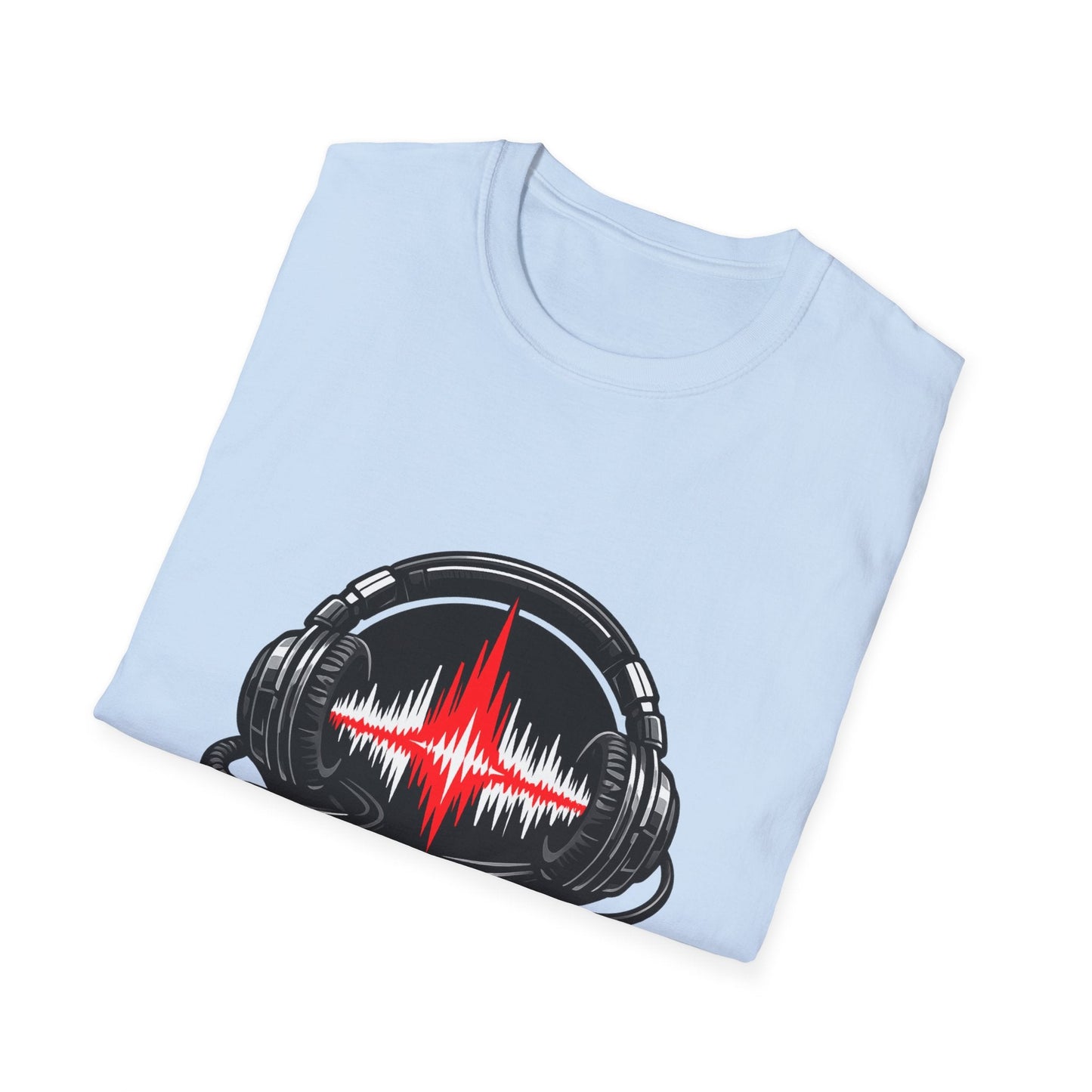 Sound Engineer T-Shirt — Headphones & Waveform Audio Tech Tee Printify