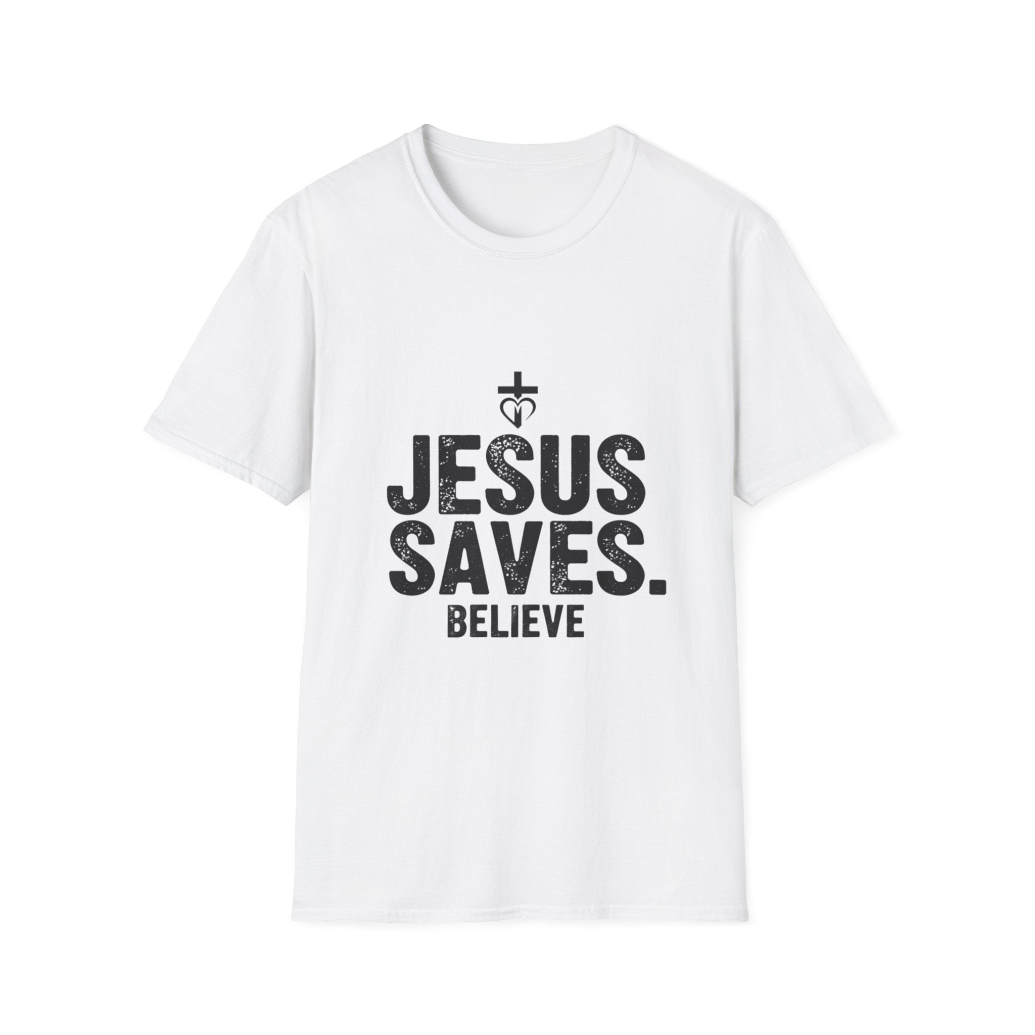 Jesus Saves Believe T-Shirt — Christian Faith Tee