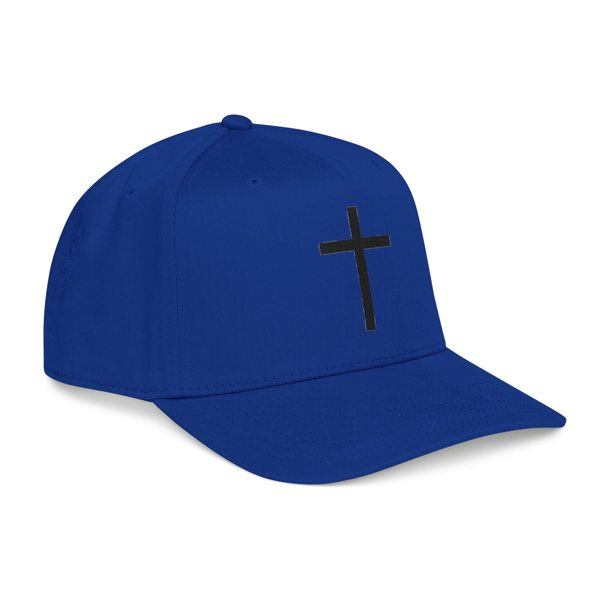 Christian Cross Baseball Cap — Minimal Embroidered Faith Hat