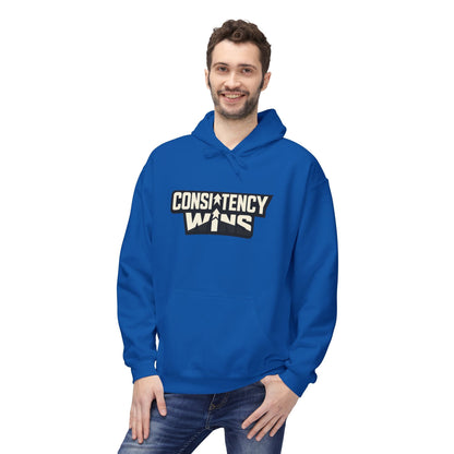 Consistency Wins Hoodie — Motivational Graphic Pullover Printify