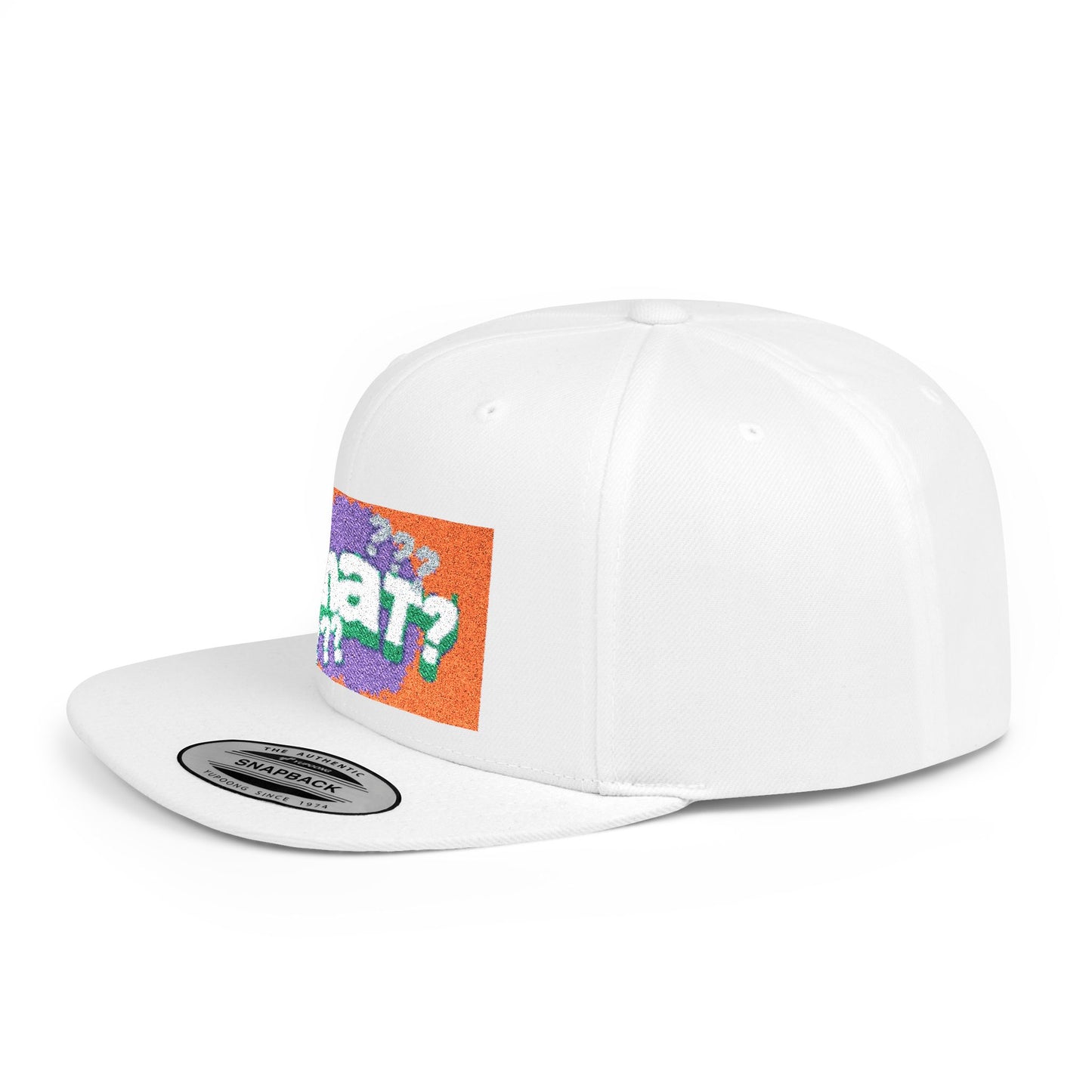 Chat Flat Bill Snapback Hat