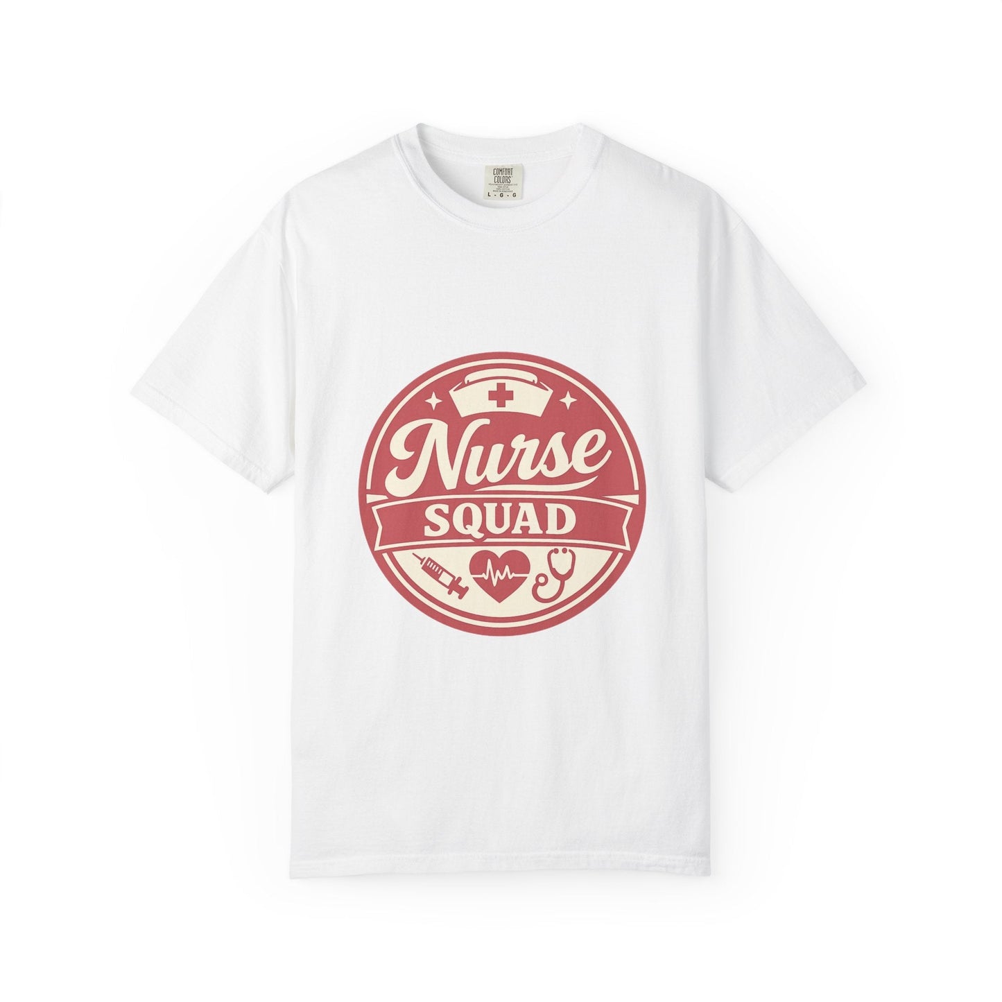 Nurse Squad T-Shirt — Retro Medical Badge Tee for Nurses & Healthcare Teams Printify