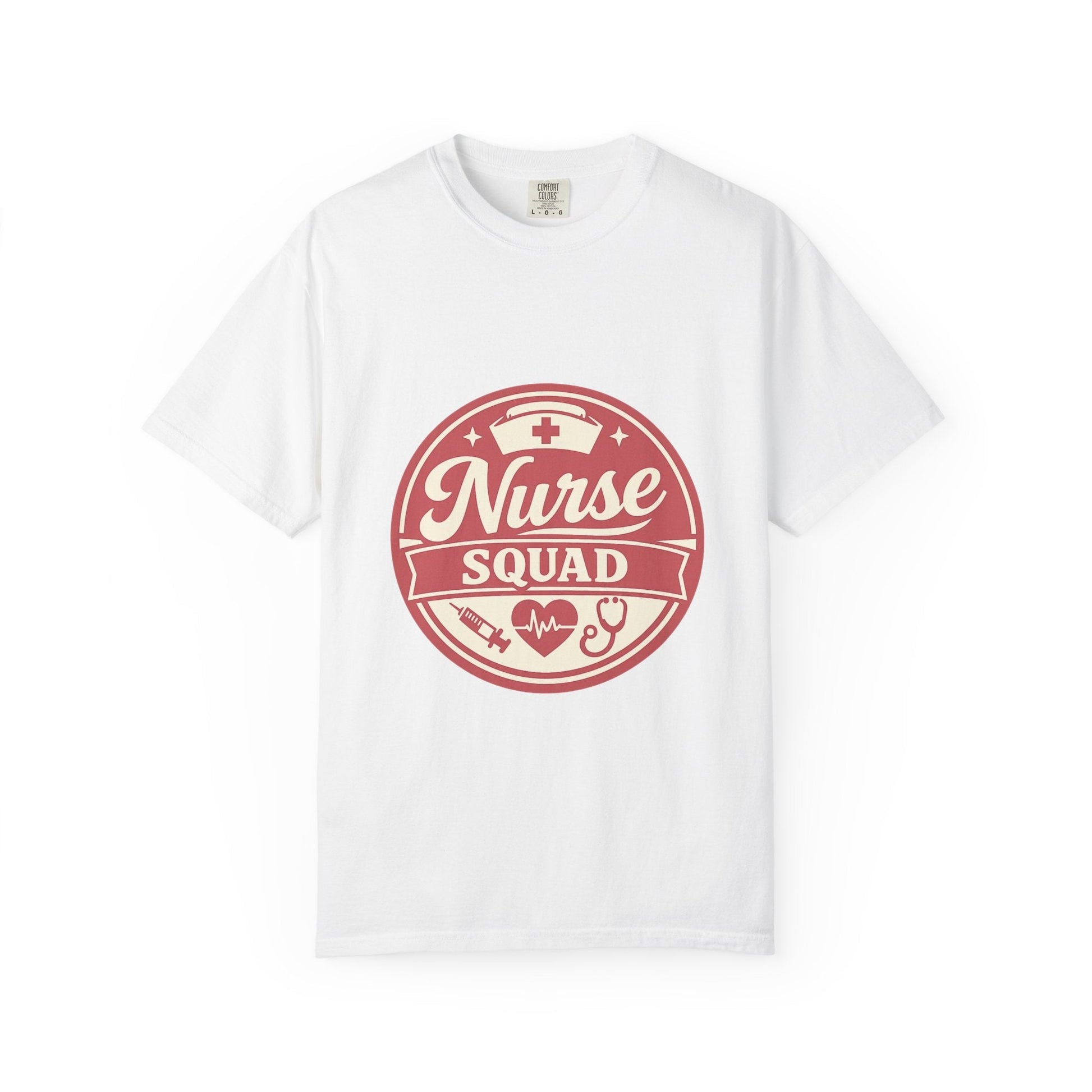 Nurse Squad T-Shirt — Retro Medical Badge Tee for Nurses & Healthcare Teams Printify
