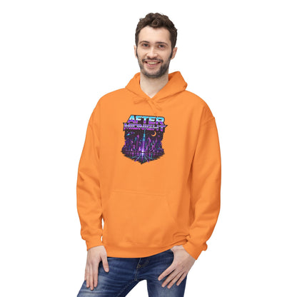 Cyberpunk City 'AFTER' Graphic Hoodie — Retro Futuristic Streetwear Printify