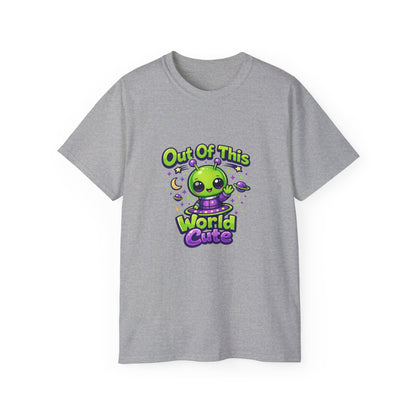 Out of This World Cute Alien Graphic T-Shirt Printify