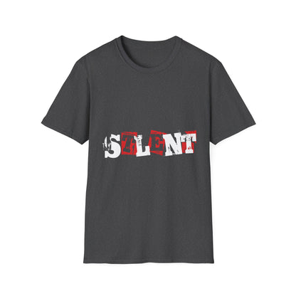 T-Shirt “LEFT” Red Distressed Block Letter Graphic — Vintage Stamped Tee
