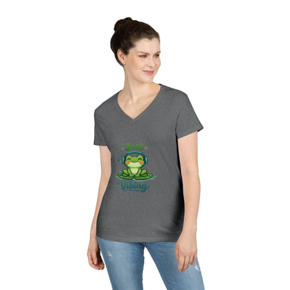 Frog Vibing/headphones Tee Printify