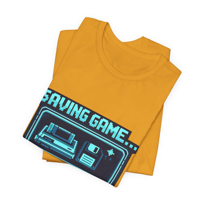 Saving Game Please Wait T-Shirt — Retro Gaming Console Tee