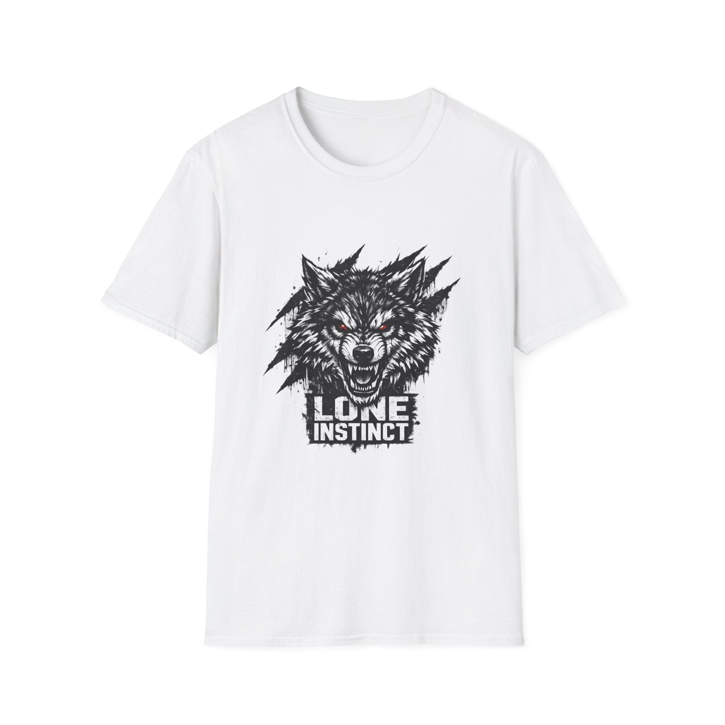 Wolf "Lone Instinct" T-Shirt - Graphic Storm Wolf Tee Printify