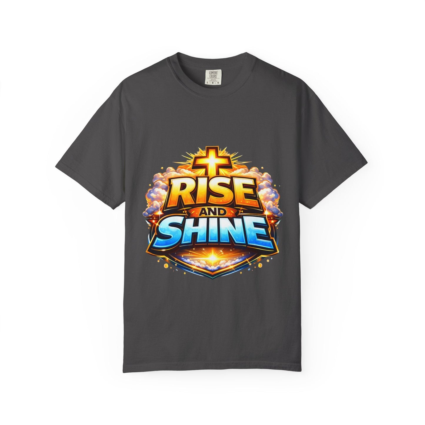 Rise and Shine Christian T-Shirt for Men – Inspirational Graphic Tee Printify