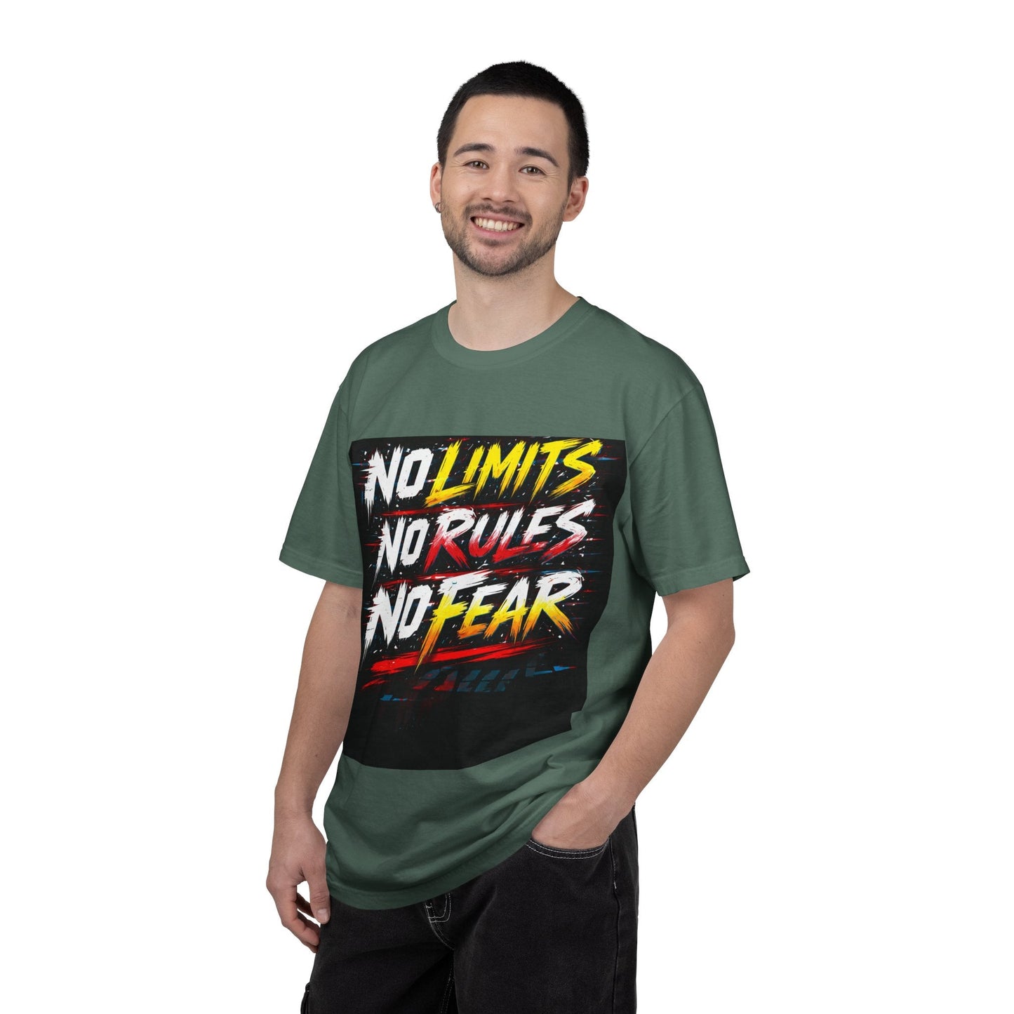 No Limits No Rules No Fear Graphic T-Shirt Printify