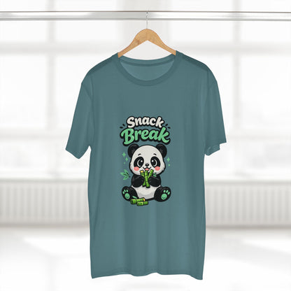 Snack Break Panda T-Shirt — Cute Panda Eating Bamboo Graphic Tee Printify