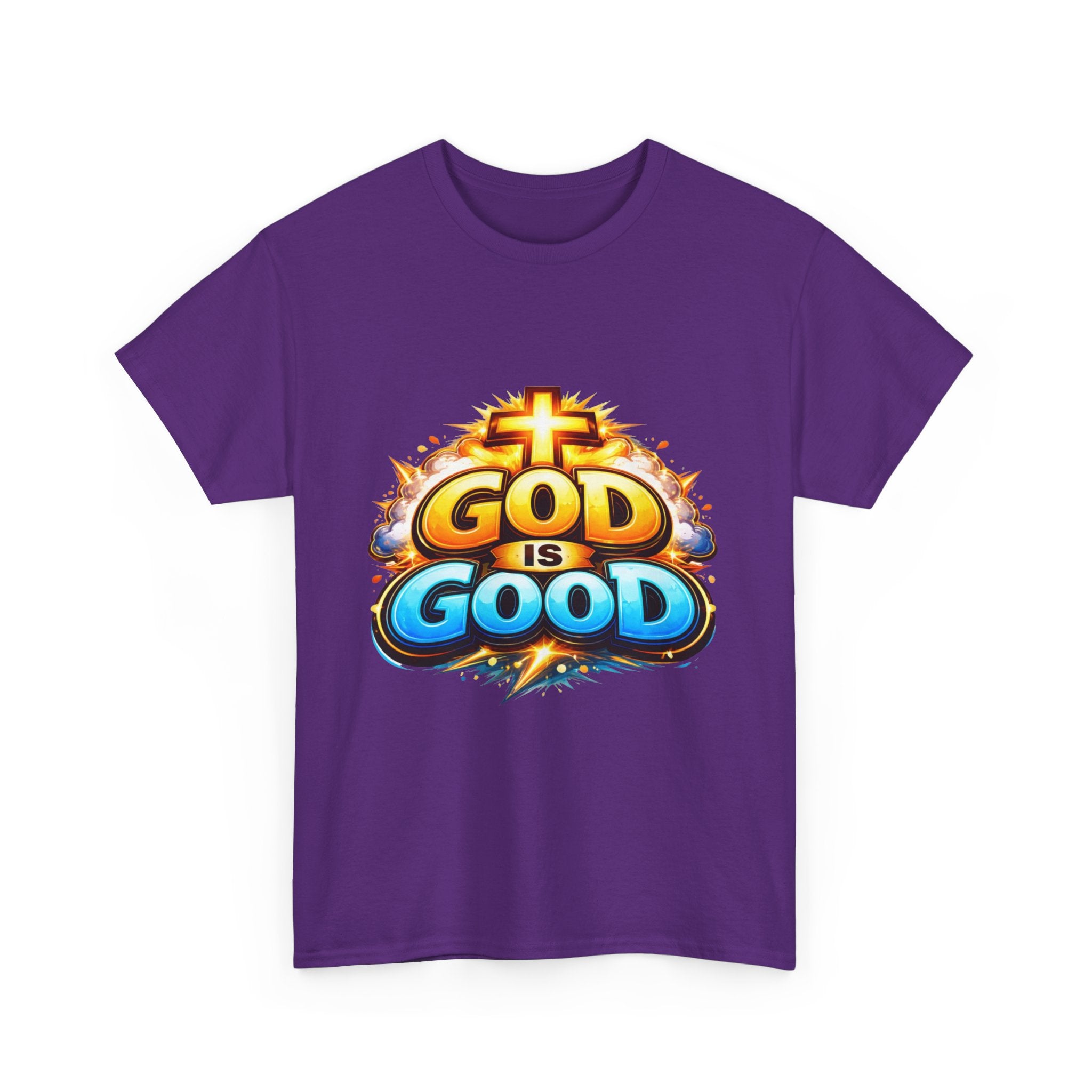 God Is Good T-Shirt — Christian Faith Tee with Cross Graphic