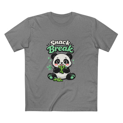 Snack Break Panda T-Shirt — Cute Panda Eating Bamboo Graphic Tee Printify