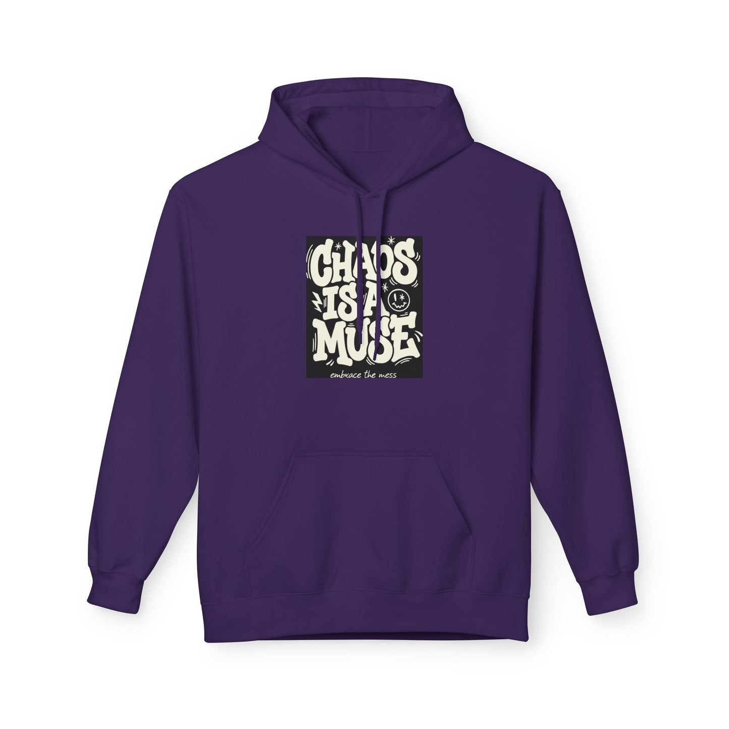 Chaos Is A Muse Hoodie — Retro Psychedelic Graphic Pullover Printify