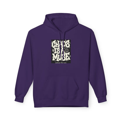 Chaos Is A Muse Hoodie — Retro Psychedelic Graphic Pullover Printify