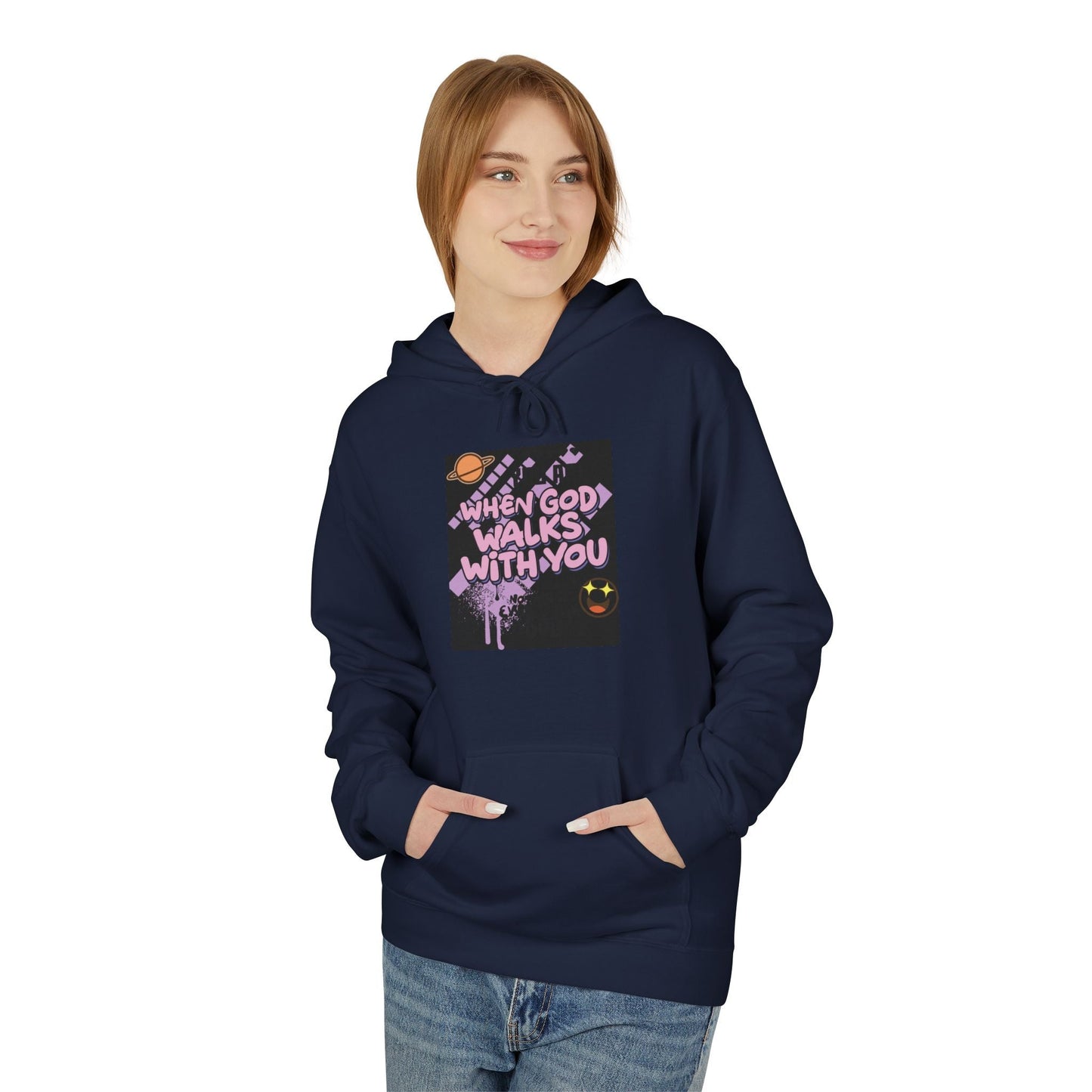 Where God Walks With You Hoodie — Faith-Based Comfort Pullover Printify
