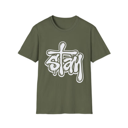 Stay Graffiti T-Shirt — Urban Streetwear Tee with Bold Script